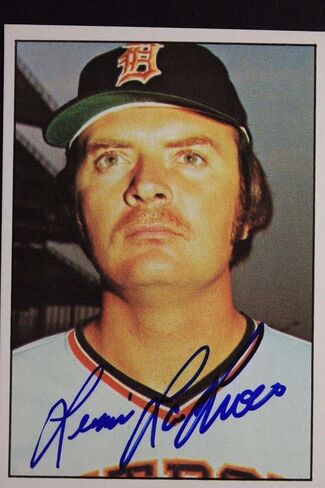 Lerrin Lagrow Tigers تم توضيحه 1975 SSPC #356 بطاقة موقعة نادرة 16L - MLB بطاقات البيسبول موقعة in Saudi Arabia