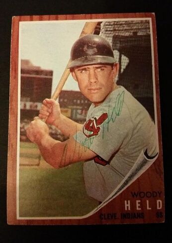 Woody Hold Hedians 1962 Topps #215 Yankees Authentic توقيعه JG2 - بطاقات البيسبول الموقعة in Saudi Arabia