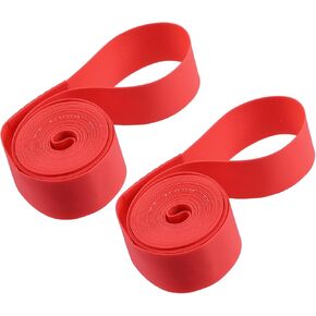 700C 27" Bike Bicycle Wheel Rim Strip Rim Tape Liner Inner Tube Protection Band PVC Red Pair Replacement Car Parts in Kuwait