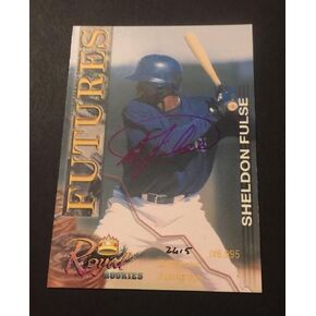 شيلدون فولس مارينرز 2001 Royals Futures وقعت jg7 المعتمدة الأصلية - MLB موقعة بطاقات البيسبول in Saudi Arabia