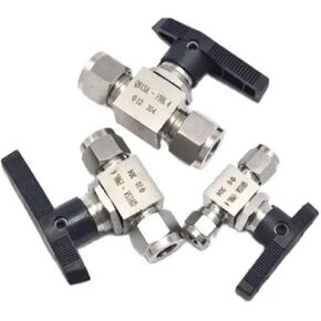 1 pcs 304 Stainless Steel Hydraulic Pipe Ball Valve Female For Tube-line Tube OD 3/4/6/8/10/12/14/16/18/20MM 1/8" 1/4" 3/8" 1/2" 3/4"(3mm OD Tube) in Kuwait