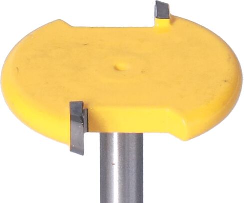 T Track Router Bit Set 2Pcs 1/4in Shank Silver Yellow Bead Joint T Slot Cutter for Woodworking Tools in Saudi Arabia