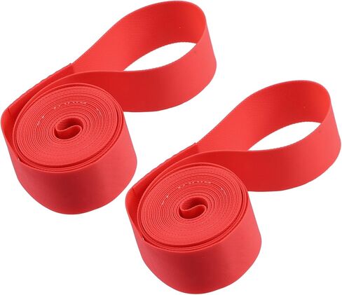 700C 27 "دراجة دراجة دراجة العجلة حافة الشريط حافة الشريط بطانة الداخلية حماية الأنبوب شريط PVC Red زوج بقطع السيارة in Saudi Arabia