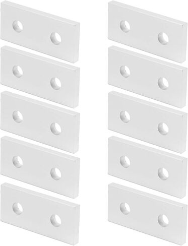 Unistrut Bracket ، 10pcs الانضمام إلى الألومنيوم مسطح التوصيل التعزيز أداة الاتصال العمودي 2020-2 ثقب ، 2020 حاسمة البثق 4040 الألومنيوم (2020) in Saudi Arabia