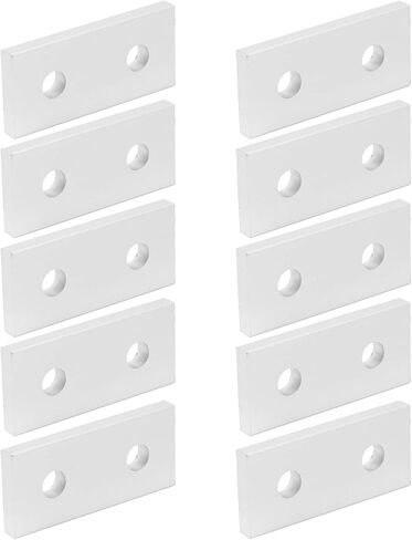 Unistrut Bracket ، 10pcs الانضمام إلى الألومنيوم مسطح التوصيل التعزيز أداة الاتصال العمودي 2020-2 ثقب ، 2020 حاسمة البثق 4040 الألومنيوم (2020) in Saudi Arabia