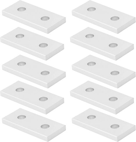 Unistrut Bracket ، 10pcs الانضمام إلى الألومنيوم مسطح التوصيل التعزيز أداة الاتصال العمودي 2020-2 ثقب ، 2020 حاسمة البثق 4040 الألومنيوم (2020) in Saudi Arabia