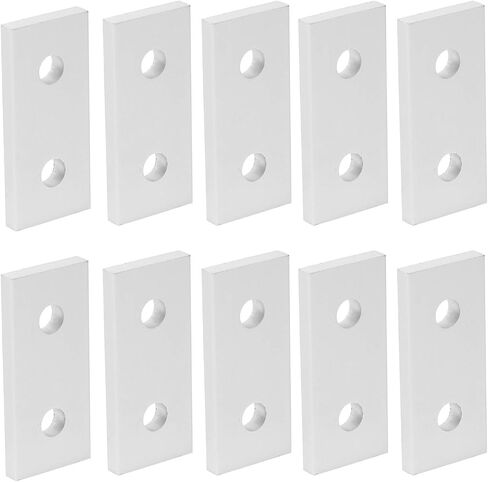 Unistrut Bracket ، 10pcs الانضمام إلى الألومنيوم مسطح التوصيل التعزيز أداة الاتصال العمودي 2020-2 ثقب ، 2020 حاسمة البثق 4040 الألومنيوم (2020) in Saudi Arabia