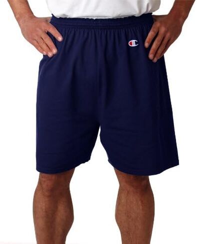 Champion Men's Cotton Gym Short, Navy, Small in Saudi Arabia