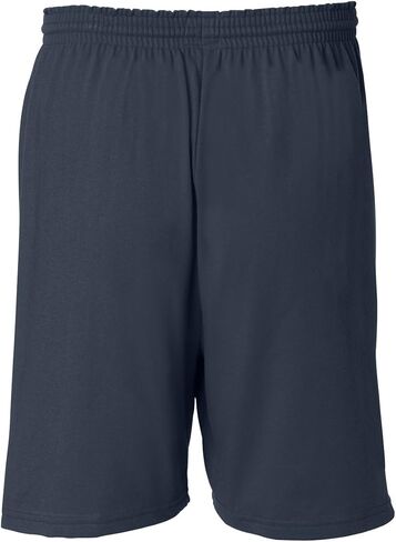 Champion Men's Cotton Gym Short, Navy, Small in Saudi Arabia
