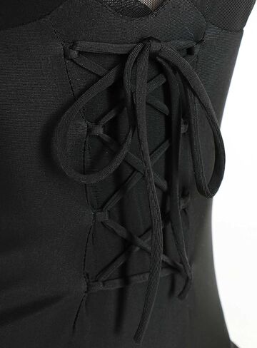 MEOWCOS Women's One Piece Swimwear Black Bat Style Womens Swimsuits Bathing Suit in Saudi Arabia
