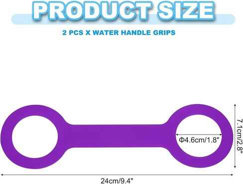 PATIKIL Water Bottle Carrier Grip, Portable Soft Silicone Non-Slip Water Handle Grip Water Bottle Holder Strap in Saudi Arabia