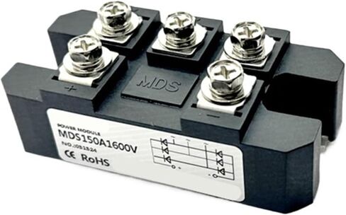 1PC MDS60-16 60A 75A 90A 100A 120A 150A وحدة المقوم ثلاثية الطور MDS100-16 AC/DC MODULE 60A 1600V 3-PHASE DIODE RECTIFIER (MDS60A 1600V) in Saudi Arabia