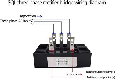SQL40-16 Three-Phase Bridge Rectifier 800V 1000V 1200V 1600V 40A high Voltage Rectifier diode Module in Saudi Arabia