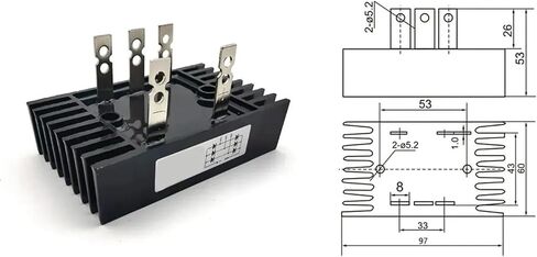 SQL40-16 Three-Phase Bridge Rectifier 800V 1000V 1200V 1600V 40A high Voltage Rectifier diode Module in Saudi Arabia
