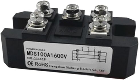 1PC MDS100A1600V ثلاث مراحل الجسر AC-DC وحدة الطاقة العالية 100AMP 1600V الجسر بالوعة الحرارة HS2095 (MDS100A1600V) in Saudi Arabia