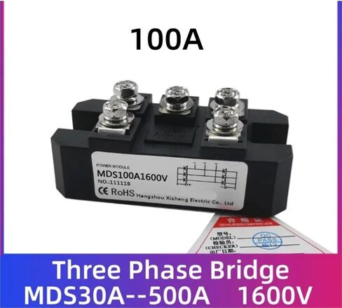 1PC MDS100A1600V ثلاث مراحل الجسر AC-DC وحدة الطاقة العالية 100AMP 1600V الجسر بالوعة الحرارة HS2095 (MDS100A1600V) in Saudi Arabia
