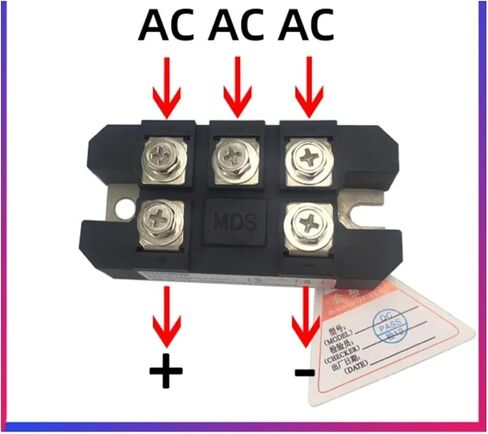 1PC MDS100A1600V ثلاث مراحل الجسر AC-DC وحدة الطاقة العالية 100AMP 1600V الجسر بالوعة الحرارة HS2095 (MDS100A1600V) in Saudi Arabia