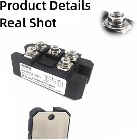 1PC MDS100A1600V ثلاث مراحل الجسر AC-DC وحدة الطاقة العالية 100AMP 1600V الجسر بالوعة الحرارة HS2095 (MDS100A1600V) in Saudi Arabia