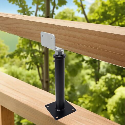 2 Pack U-Shaped Floor Jack - Adjustable Steel Beam Support for 4x2, 4x4, 4x6 Joists Heavy Duty Screw Jack with U-Head Telepost & House Jack.6-8.5 Inch Adjustment Range. in Kuwait