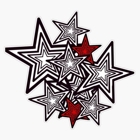 Persona 5 Stars Sticker Vinyl Finproof Sticker Secal Scal Car Car Captop Window Sticker 5 " in Saudi Arabia