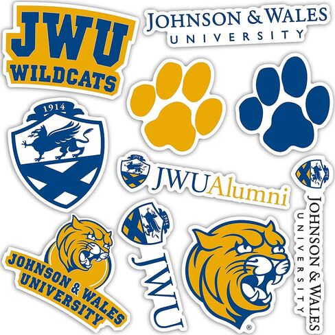 Desert Cactus Johnson & Wales University Sticker Wildcats Vinyl Decals Laptop Water Bottle Car Scrapbook 13.35x10.98 Sheet T2 (Type 2) in Saudi Arabia