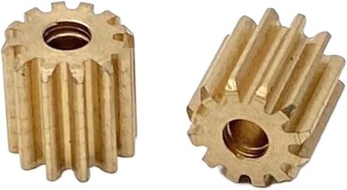 ترس محرك الصلب 2pcs 7mm قطر 0.5 م 12T 2.3 مم من الأجزاء النحاسية in Saudi Arabia