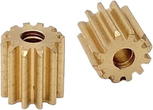 ترس محرك الصلب 2pcs 7mm قطر 0.5 م 12T 2.3 مم من الأجزاء النحاسية in Saudi Arabia