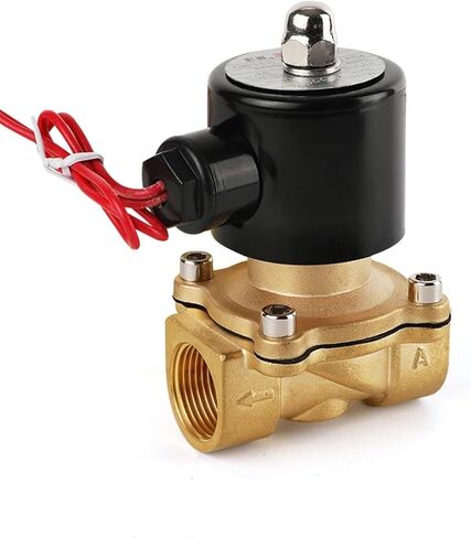 PNEUMATIC DN08 DN10 DN15 DN20 DN25 1/4 "3/8" 1/2 "3/4" 1 "صمام الملف اللولبي 12V 220V الهوائية لغازات هيليوم زيت الماء (DN10 ، DC12V) in Kuwait