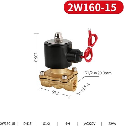PNEUMATIC DN08 DN10 DN15 DN20 DN25 1/4 "3/8" 1/2 "3/4" 1 "صمام الملف اللولبي 12V 220V الهوائية لغازات هيليوم زيت الماء (DN10 ، DC12V) in Kuwait
