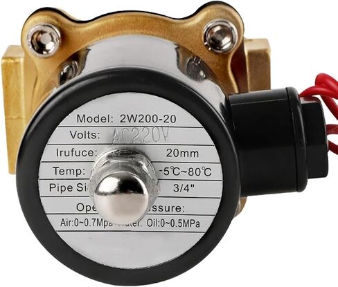 PNEUMATIC DN08 DN10 DN15 DN20 DN25 1/4 "3/8" 1/2 "3/4" 1 "صمام الملف اللولبي 12V 220V الهوائية لغازات هيليوم زيت الماء (DN10 ، DC12V) in Kuwait