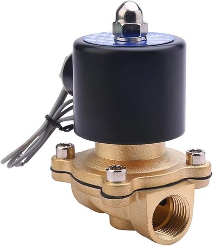 PNEUMATIC DN08 DN10 DN15 DN20 DN25 1/4 "3/8" 1/2 "3/4" 1 "صمام الملف اللولبي 12V 220V الهوائية لغازات هيليوم زيت الماء (DN10 ، DC12V) in Kuwait