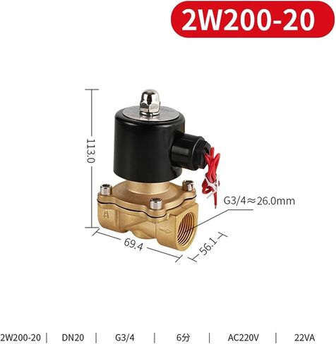PNEUMATIC DN08 DN10 DN15 DN20 DN25 1/4 "3/8" 1/2 "3/4" 1 "صمام الملف اللولبي 12V 220V الهوائية لغازات هيليوم زيت الماء (DN10 ، DC12V) in Kuwait