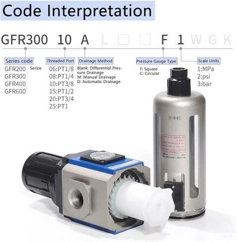 مرشح تنظيم الضغط GFR300-10/8 GFR200-06/08 GFR400-15-A-F1 (GFR200-06-F1) in Saudi Arabia
