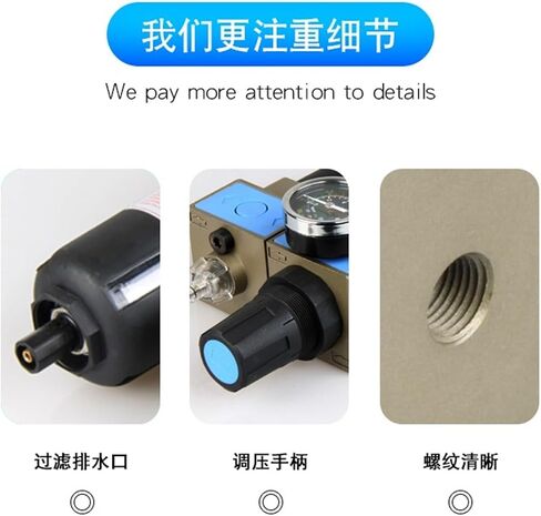 Air Processor Dual Unit UFR/L Filter Pressure regulating Valve Oil-Water Separator Pneumatic Component(UFR L-06) in Saudi Arabia