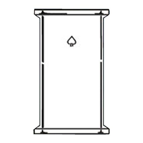 5862-74 Series Column Extender ، 4 "O-Ring Grooved Flat Flange Top ، 4" أسفل الأرض ، 4 "ID x 24" طول in Saudi Arabia