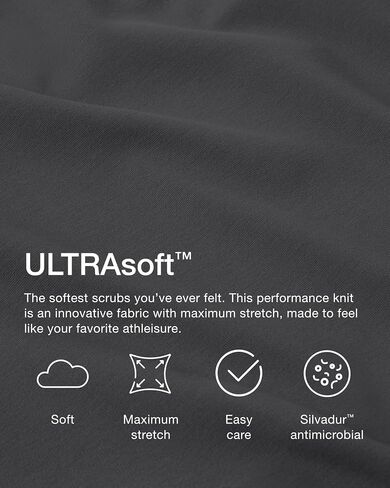 Jaanuu ULTRAsoft Essential Comfort Women’s 6-Pocket Scrub Set – Soft Stretch Fabric, Slim Fit, Adjustable Waist Scrub in Kuwait
