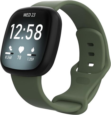 حزام متوافق مع Fitbit بالعكس 3/بالعكس 4/SENSE/SENSE 2 ، استبدال فرقة Sport Silicone Sport للنساء والرجال ، حزام معصم مقاوم للماء قابل للتعديل in Kuwait