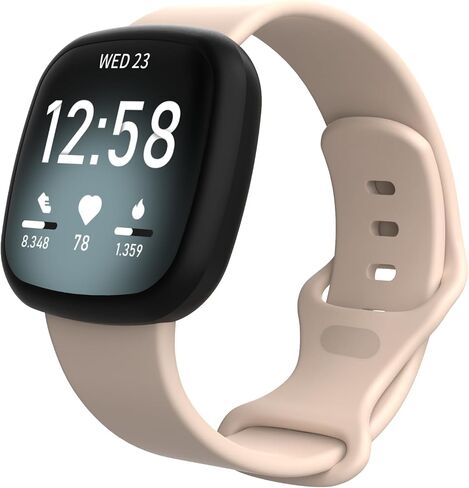 حزام متوافق مع Fitbit بالعكس 3/بالعكس 4/SENSE/SENSE 2 ، استبدال فرقة Sport Silicone Sport للنساء والرجال ، حزام معصم مقاوم للماء قابل للتعديل in Kuwait
