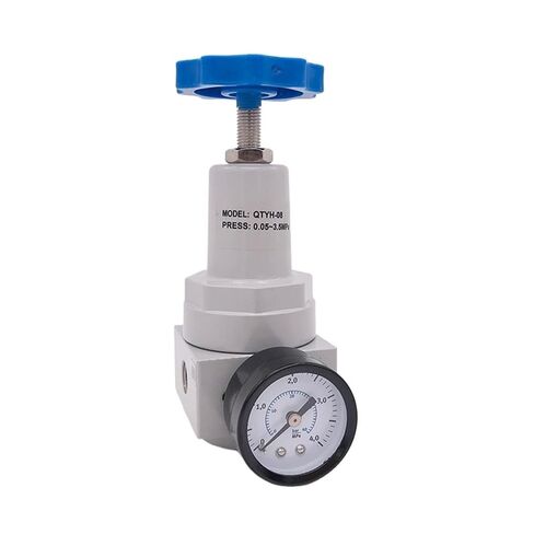 الوحدات الهوائية للضغط العالي منظم المنظم ميناء ميناء ميناء 1/4 3/8 1/2 بوصة BSPT QTYH-15/10/08 0 ~ 35BAR مع مقياس الضغط (QTYH 15) in Kuwait