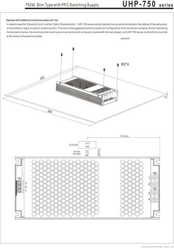 UHP-750-12 UHP-750-24 UHP-750-36 UHP-750-48 750W Switching Power Supply(UHP-750-48) in Saudi Arabia