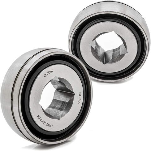 [2-Pack] GW210PPB4 Agricultural Bearing, 1-1/8'' Square Bore, 3.543'' Outside Diameter. AG Bearing with Grease Hole [Cross-Reference: 18SG3-210E3, DS210TTR4] in Saudi Arabia