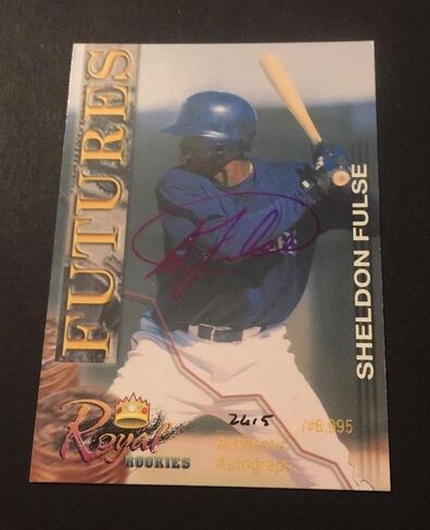 Sheldon Fulse Mariners 2001 Royals Futures Signed Authentic Certified JG7 - MLB Autographed Baseball Cards in Saudi Arabia