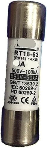 Fuse RO16 690V 12A 15A 16A 20A 25A 14 * 51 RT18-63(25A) in Saudi Arabia