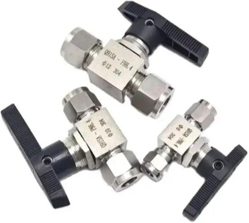 1 pcs 304 Stainless Steel Hydraulic Pipe Ball Valve Female For Tube-line Tube OD 3/4/6/8/10/12/14/16/18/20MM 1/8" 1/4" 3/8" 1/2" 3/4"(3mm OD Tube) in Kuwait