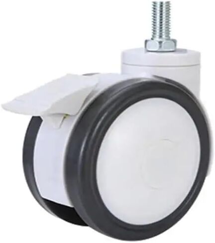 1 Piece 4-inch Universal Silent Screw Caster Nursing Bed Pole Double Row(Screw) in Saudi Arabia