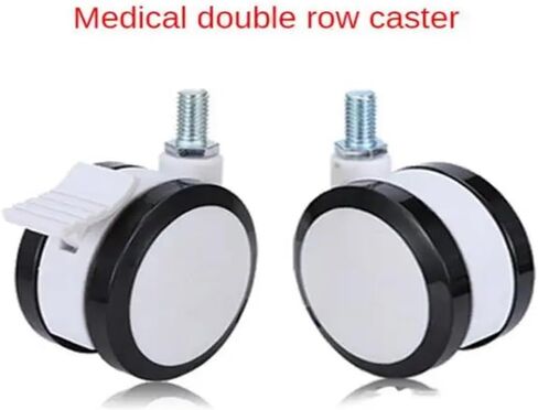 1 Piece 4-inch Universal Silent Screw Caster Nursing Bed Pole Double Row(Screw) in Saudi Arabia