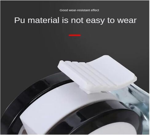 1 Piece 4-inch Universal Silent Screw Caster Nursing Bed Pole Double Row(Screw) in Saudi Arabia