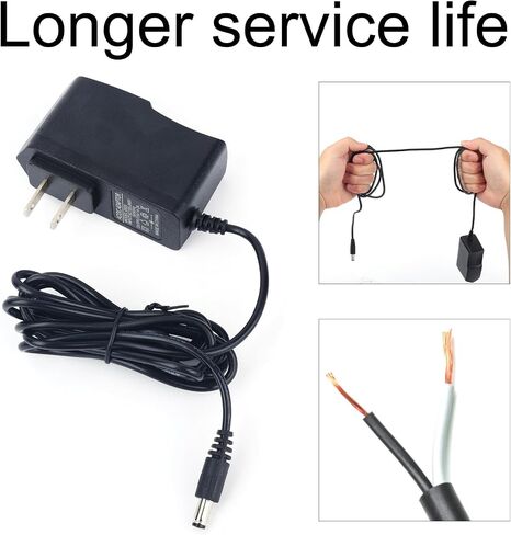 Power Supply Compatible with Korg, DC 9V Power Cord 2A Adapter Cord Charger Replacement for Korg Volca Bass FM Beats Keys Synthesizer Kick Accessories, US Plug (6ft) in Saudi Arabia
