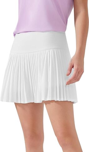 KUTOOK Pleated Tennis Skirts for Women with Pocket Shorts High Waisted Golf Skorts for Athletic Workout Sports Running Pickleball in Kuwait