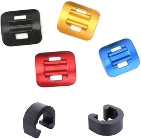 Clamps Clamps Clamps Clamps Locking Hose Guide ، 10pcs Bike Brake Cable Derailleur Syfter Guides ، Gold in Saudi Arabia